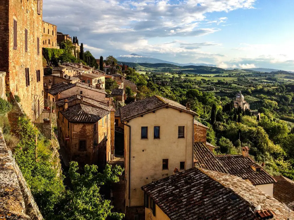 View of the town of Montepulciano